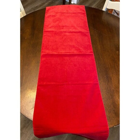 5 Christmas Placemats Red Velvet 100% Cotton ~ 14" x 19" Matching Table Runner - Picture 2 of 11